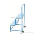 RFY-WS08: Warehouse or Supermarket Metal Ladder Stools With 2 Wheels
